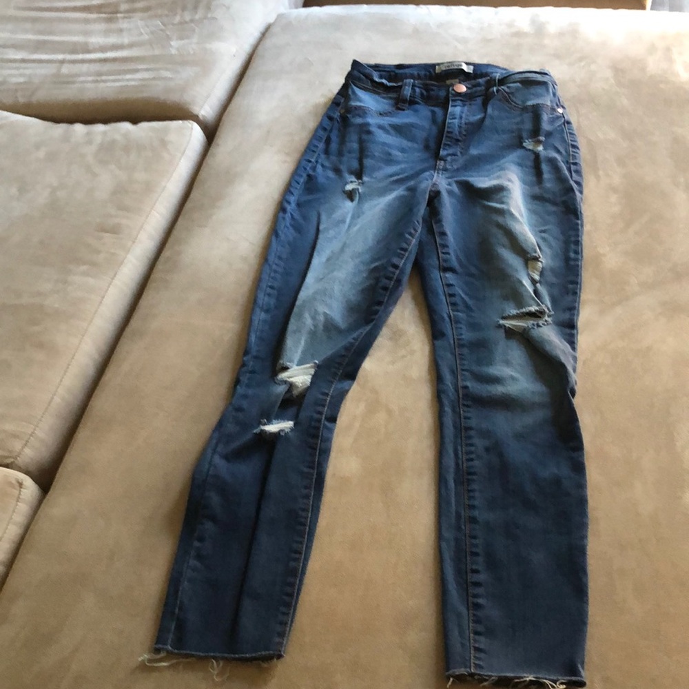 High waited skinny jeans